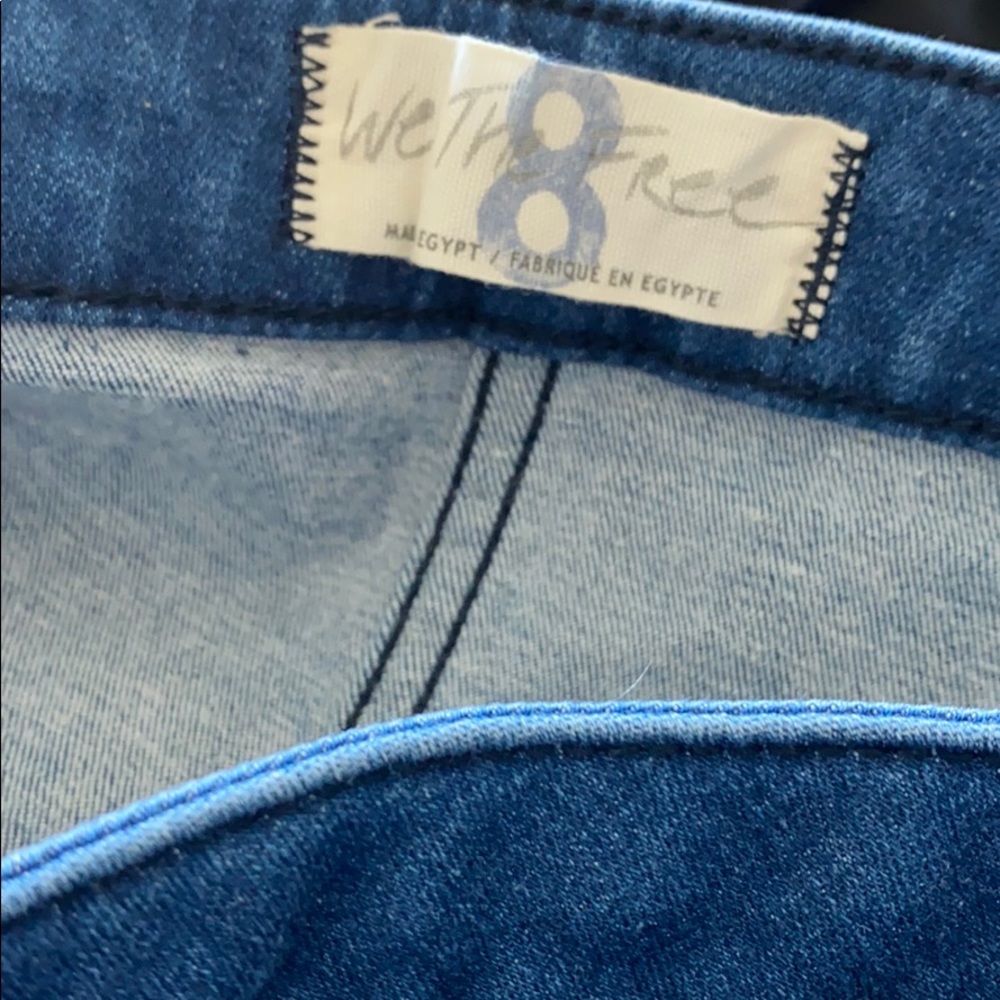 Free People notched denim mini NWT - Picture 5 of 7